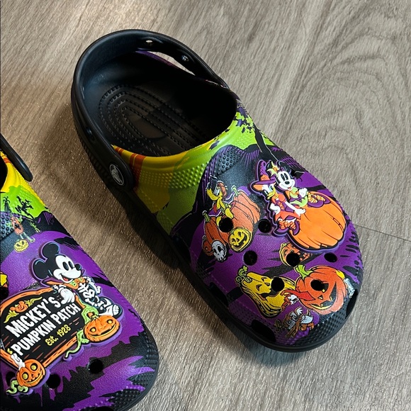 CROCS Halloween Flats - Purple, Black, and Orange - Picture 3 of 6